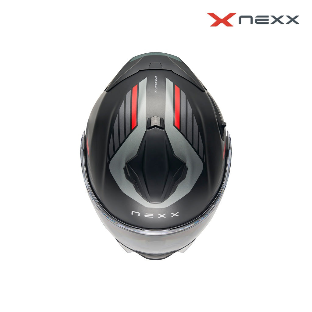 NEXX X.LIFETOUR GLOBE VERMELHO PRETO MATTE — imagem 5